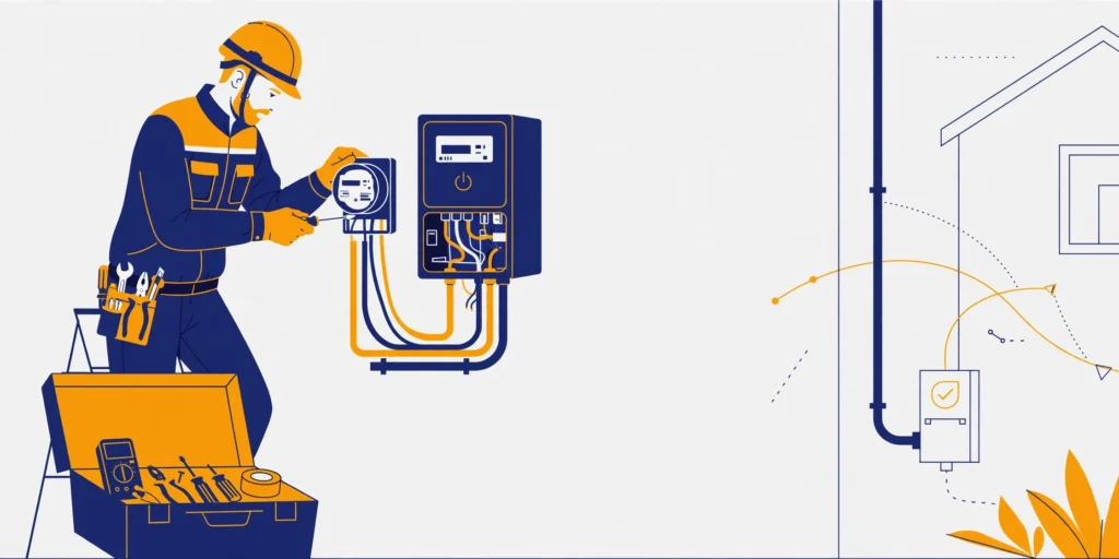 DEWA meter installation